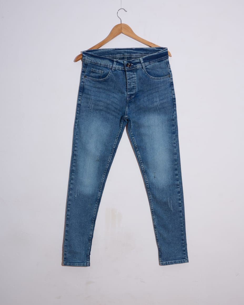 بنطلون جينز ليكرا سادة