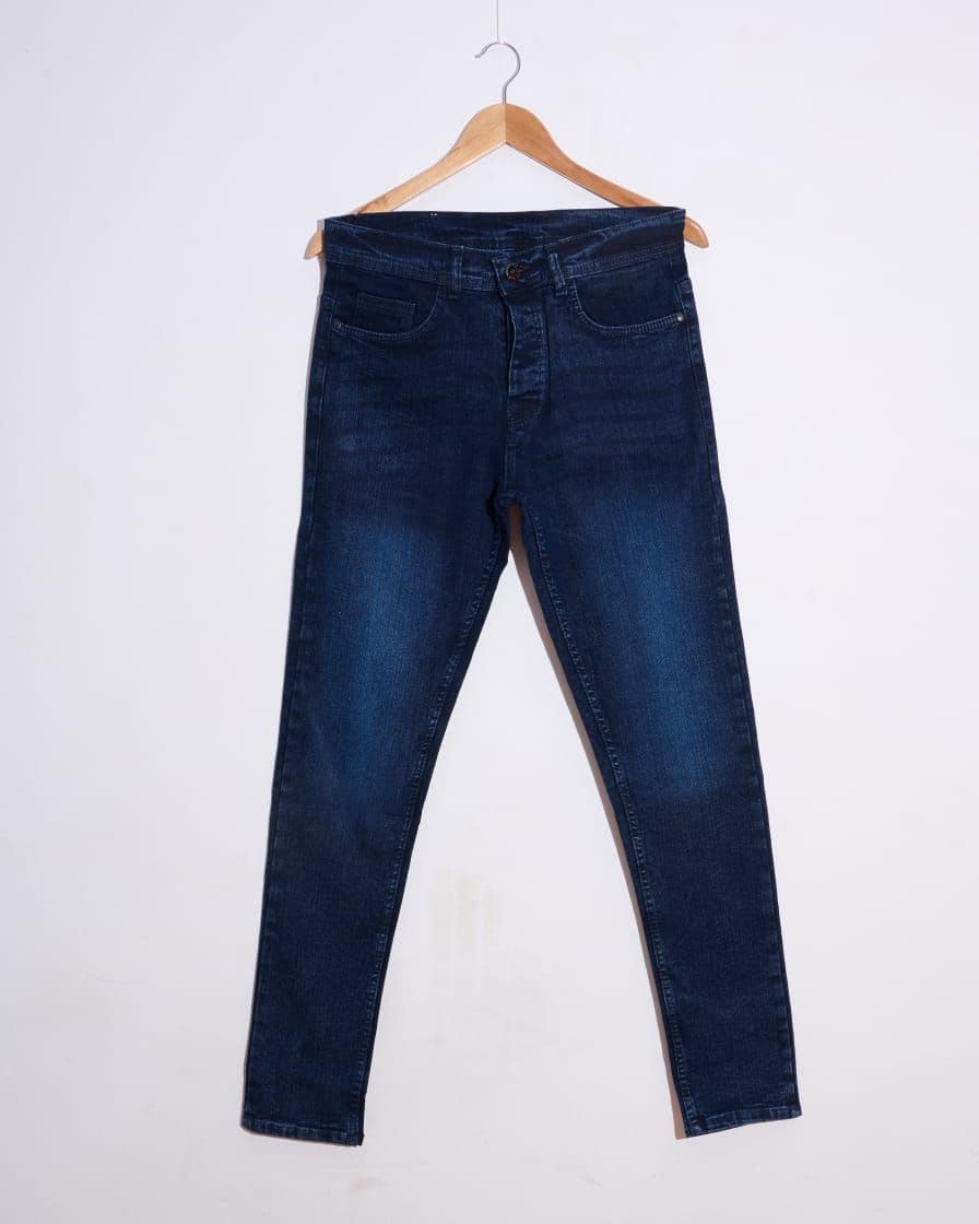 بنطلون جينز ليكرا سادة